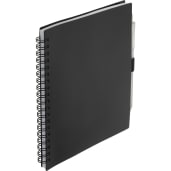FSC® Recycled 5.5” x 7” Spiral Notebook w/ RPET Pe 23