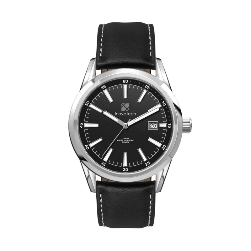 42MM SS, SILVER CASE,  3-HAND MVT, DTE