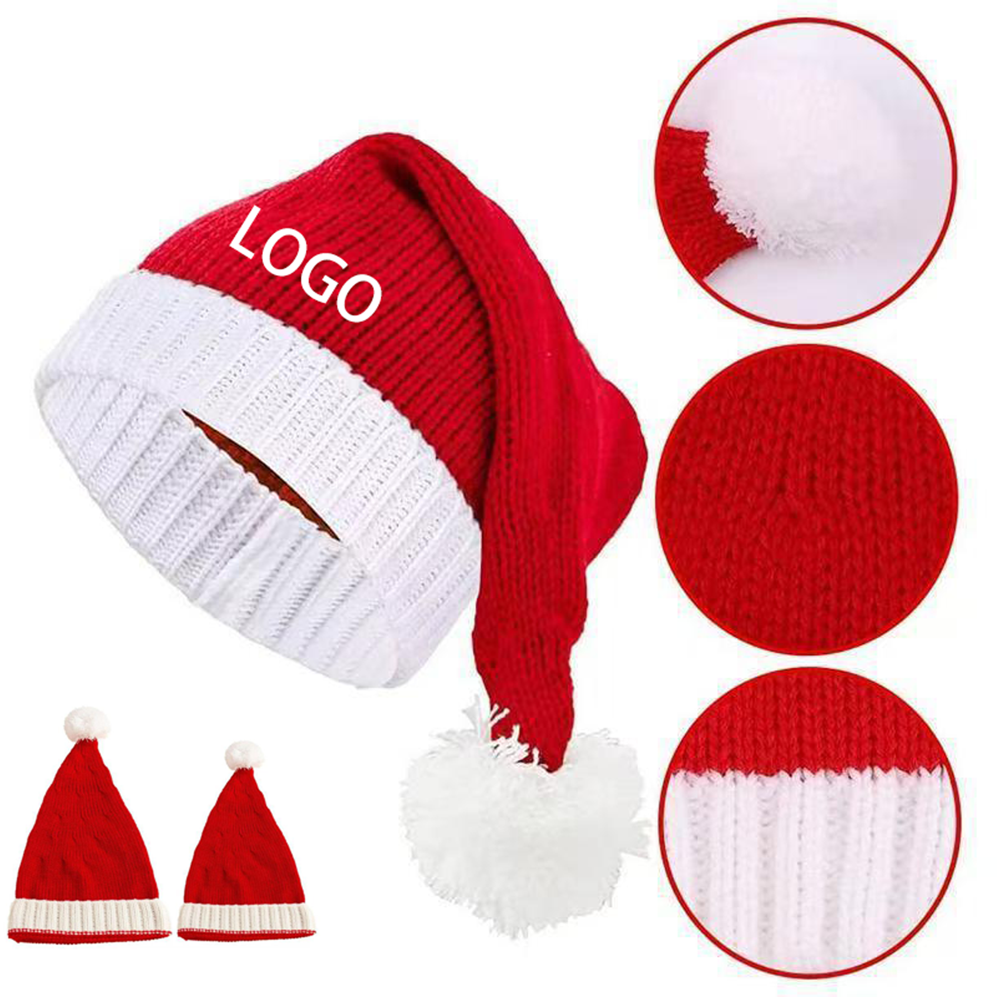 Christmas Knit Pom-Pom Family Hat 2