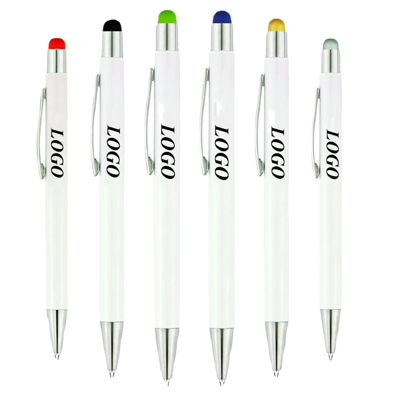Classic White Pen with Stylus 3