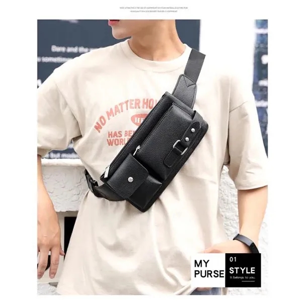 Custom Vegan Leather Waist Bag 3