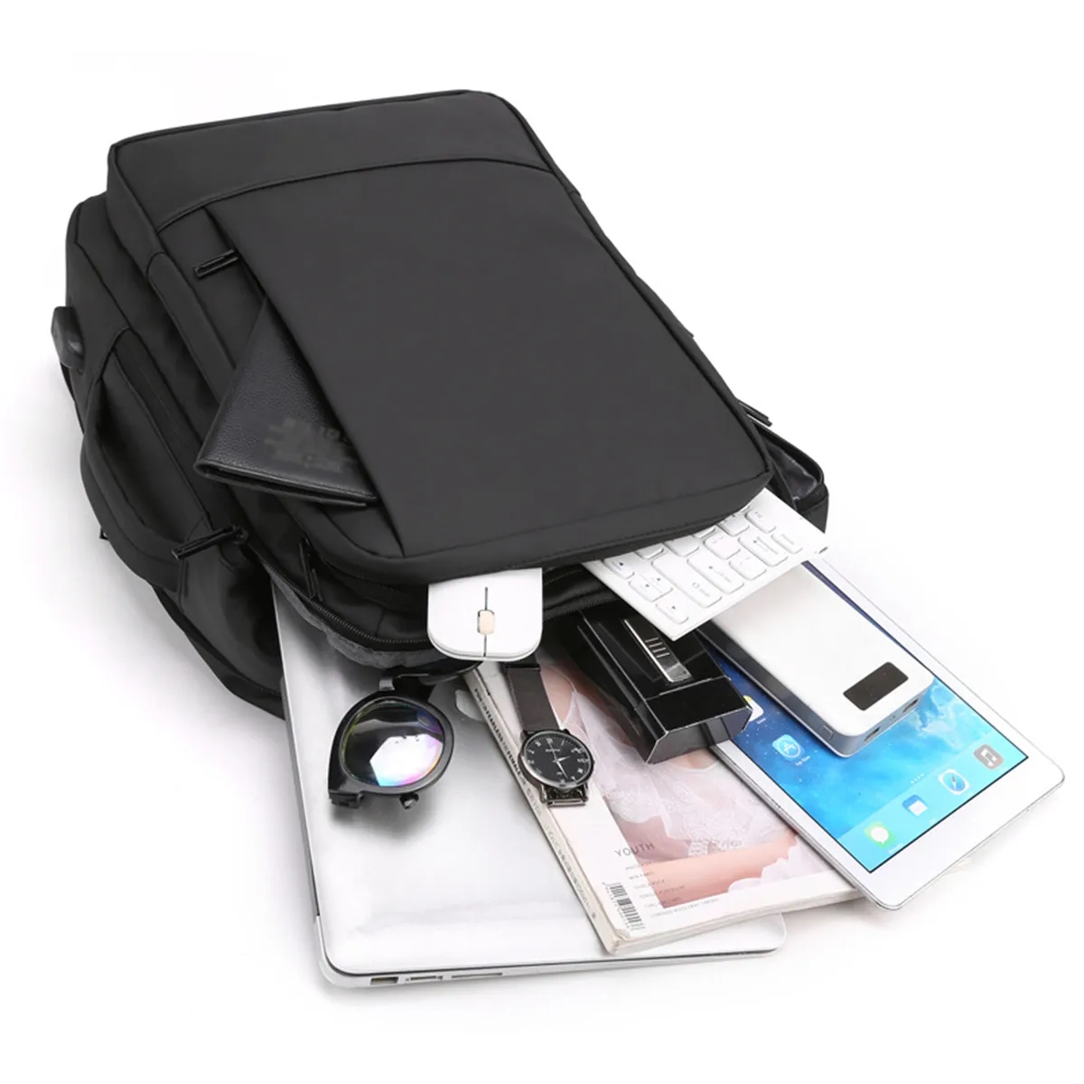 Anti-Theft Laptop Backpack with USB Port School Bag 2