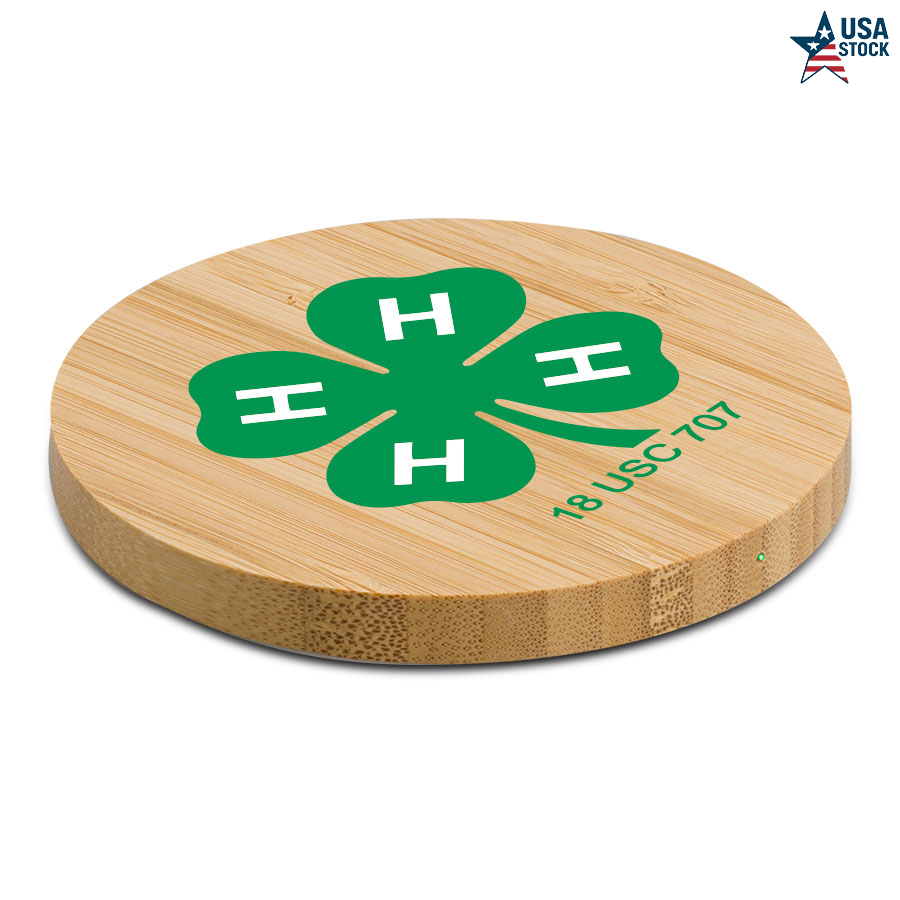 Bamboo Eco-Friendly 15W Wireless Charger 2