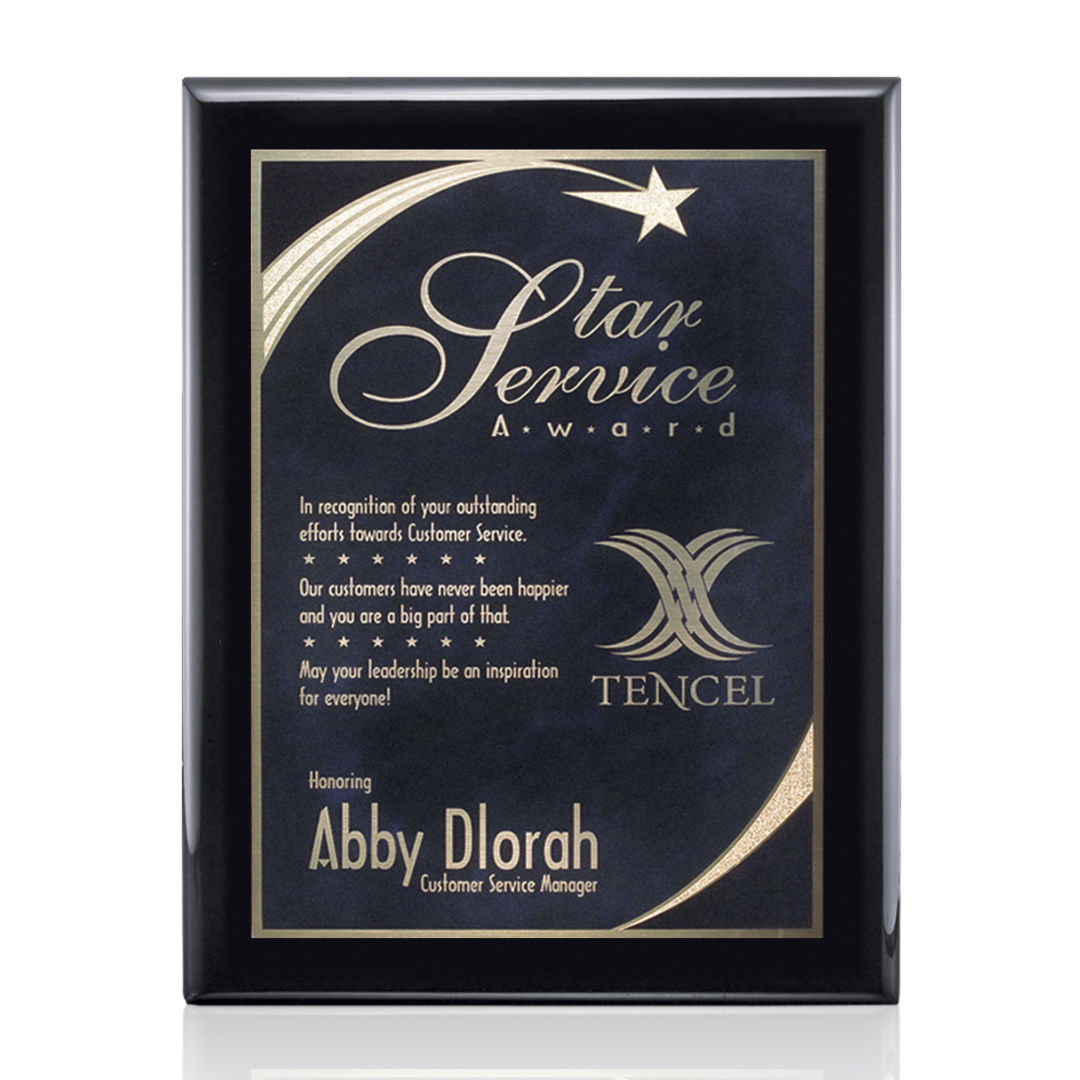Oakleigh/Birchcliff Plaque - Black Finish 6