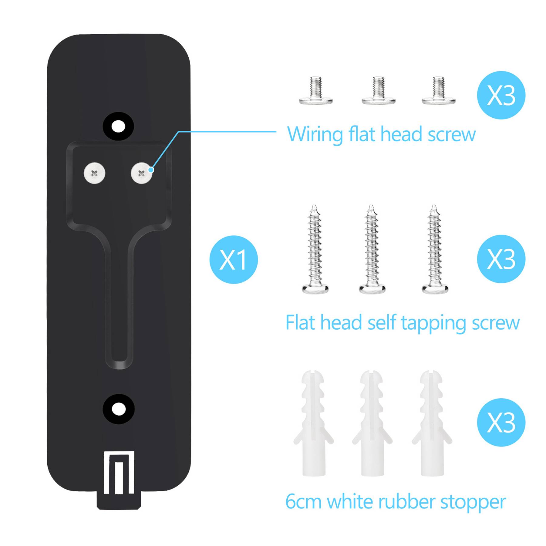 Video doorbell blink base plate 2