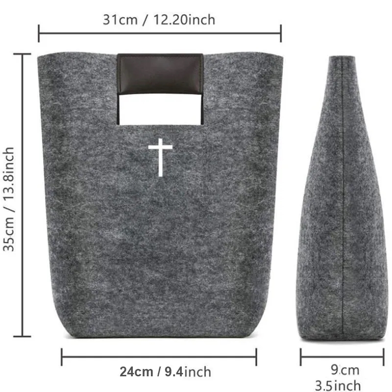 Felt Bible Cover Christian Church Handbags 4