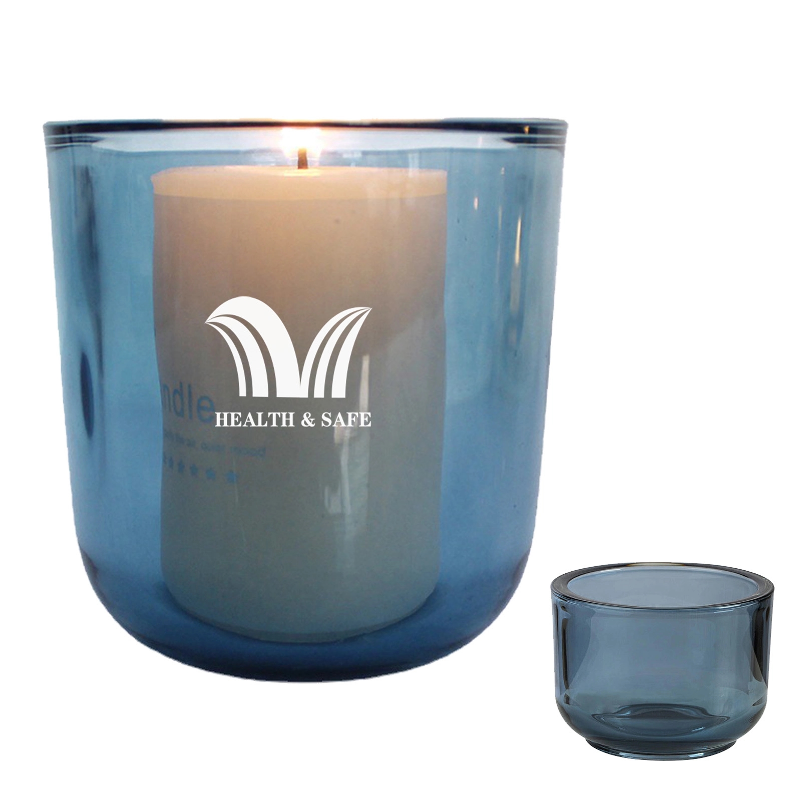Amber Tealight Candle Holder 2
