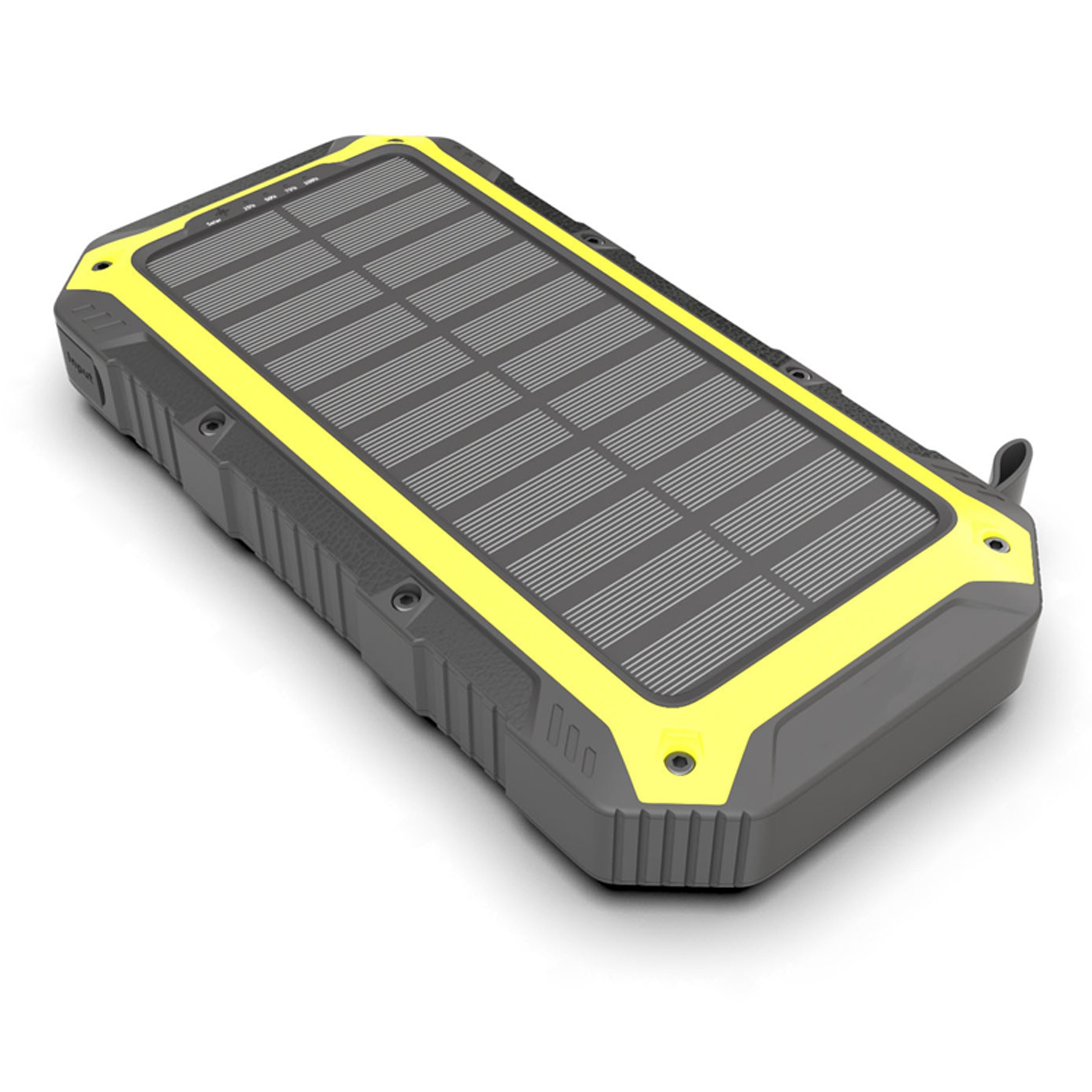 20000Mah Wireless Charging Solar Power Bank Flashlight 4