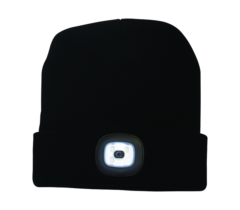 Cuffed Acrylic Beanie with LED Light 3