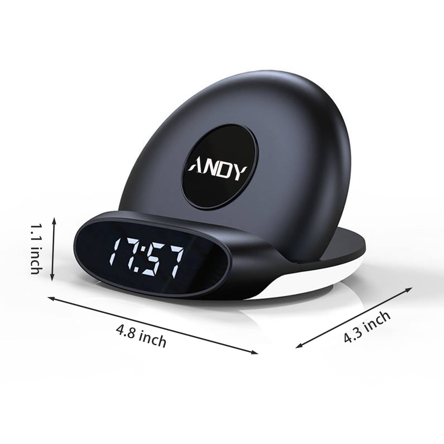 Multifunction Night Light Wireless Charger W/ Clock 4