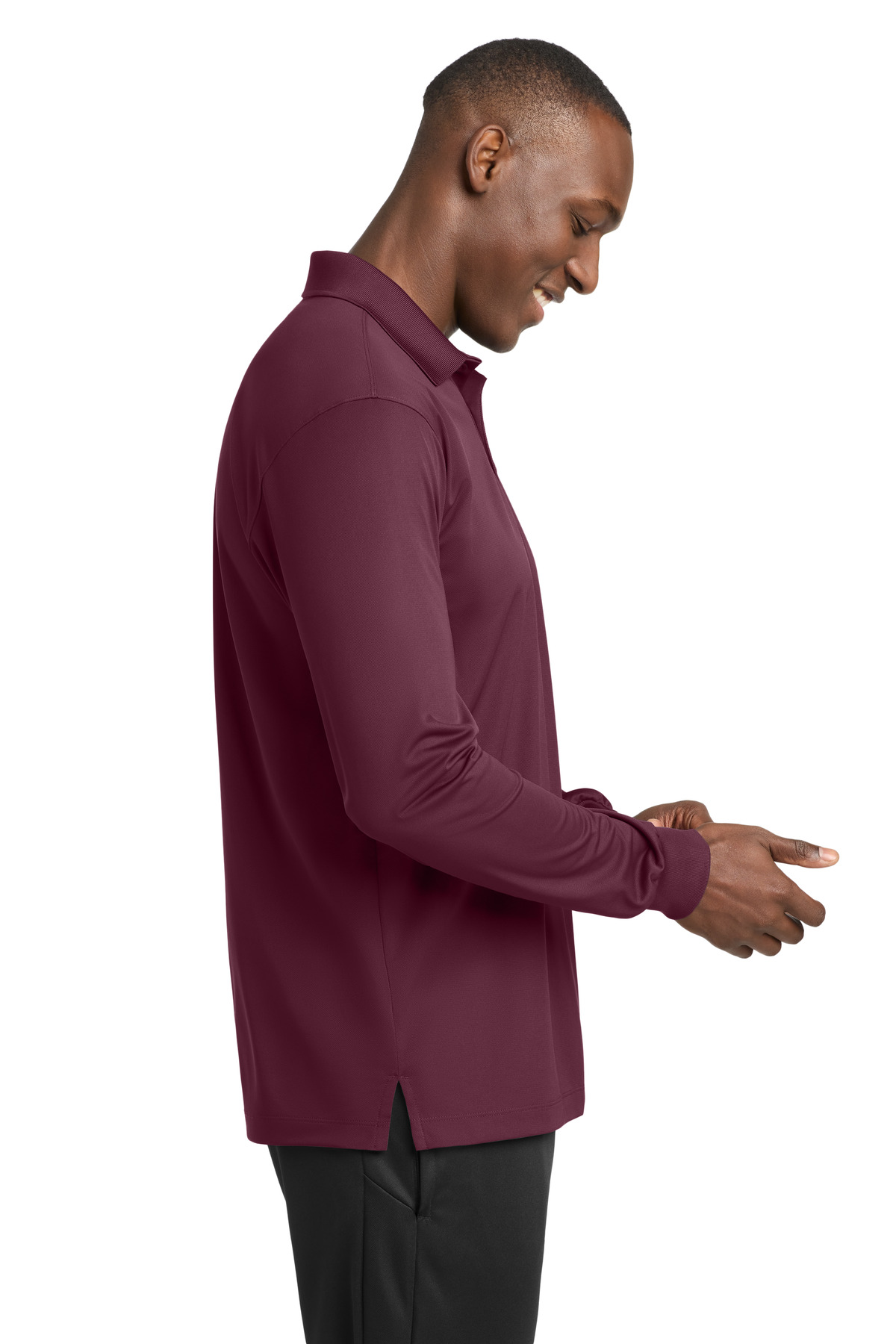 Sport-Tek Long Sleeve Micropique Sport-Wick Polo. ST657 49