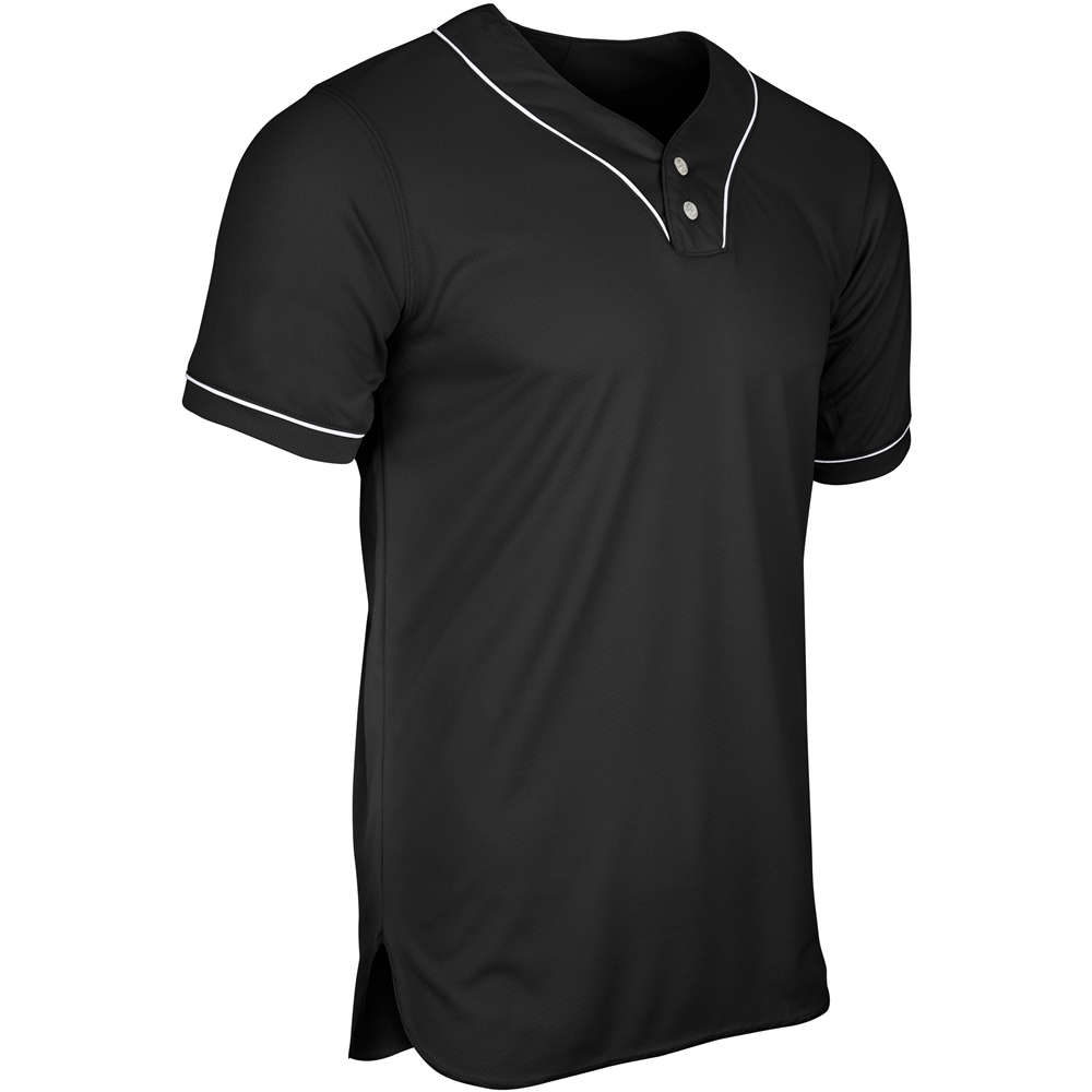 Heater 2-Button Piped Baseball Jersey