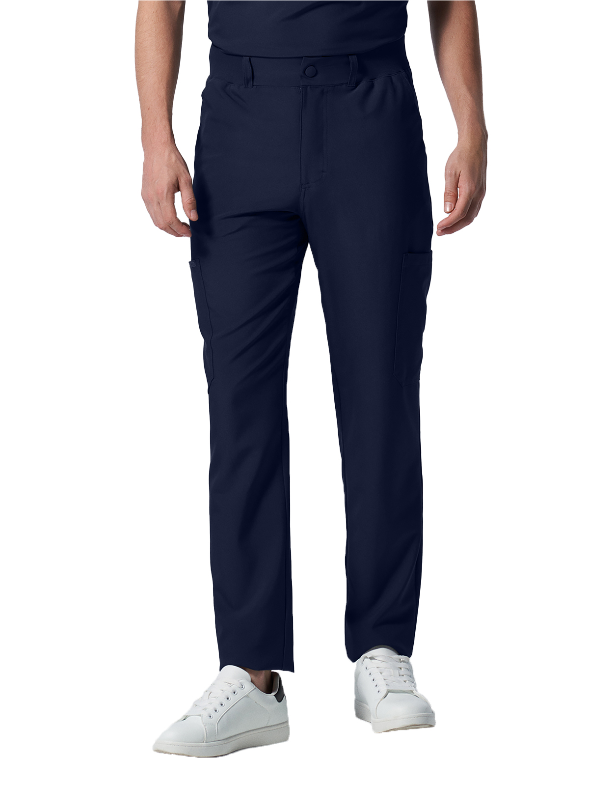 Landau - Forward - Men's Eight-Pocket Mid-Rise Rib-Knit Elastic Waist Cargo Pant 46