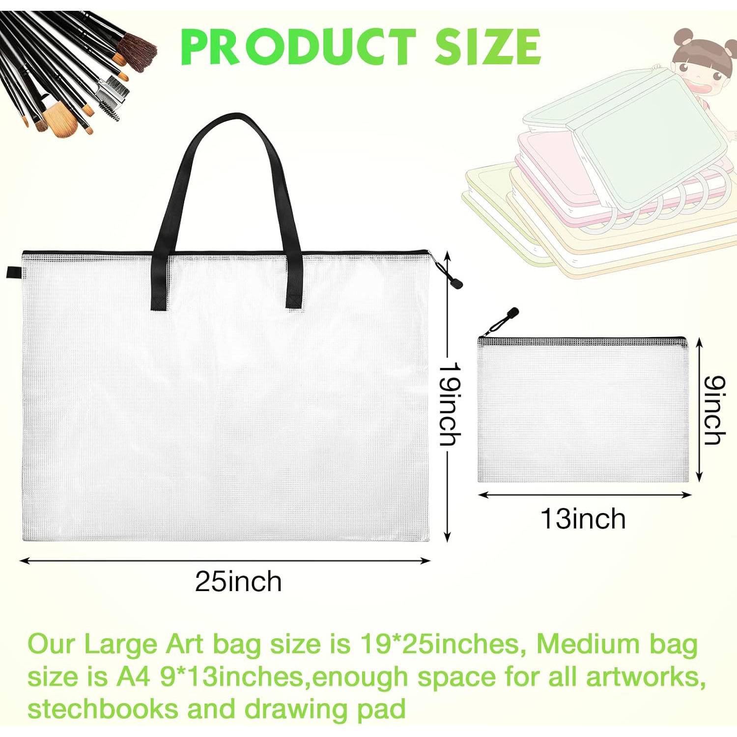 Transparent portable storage bag 2