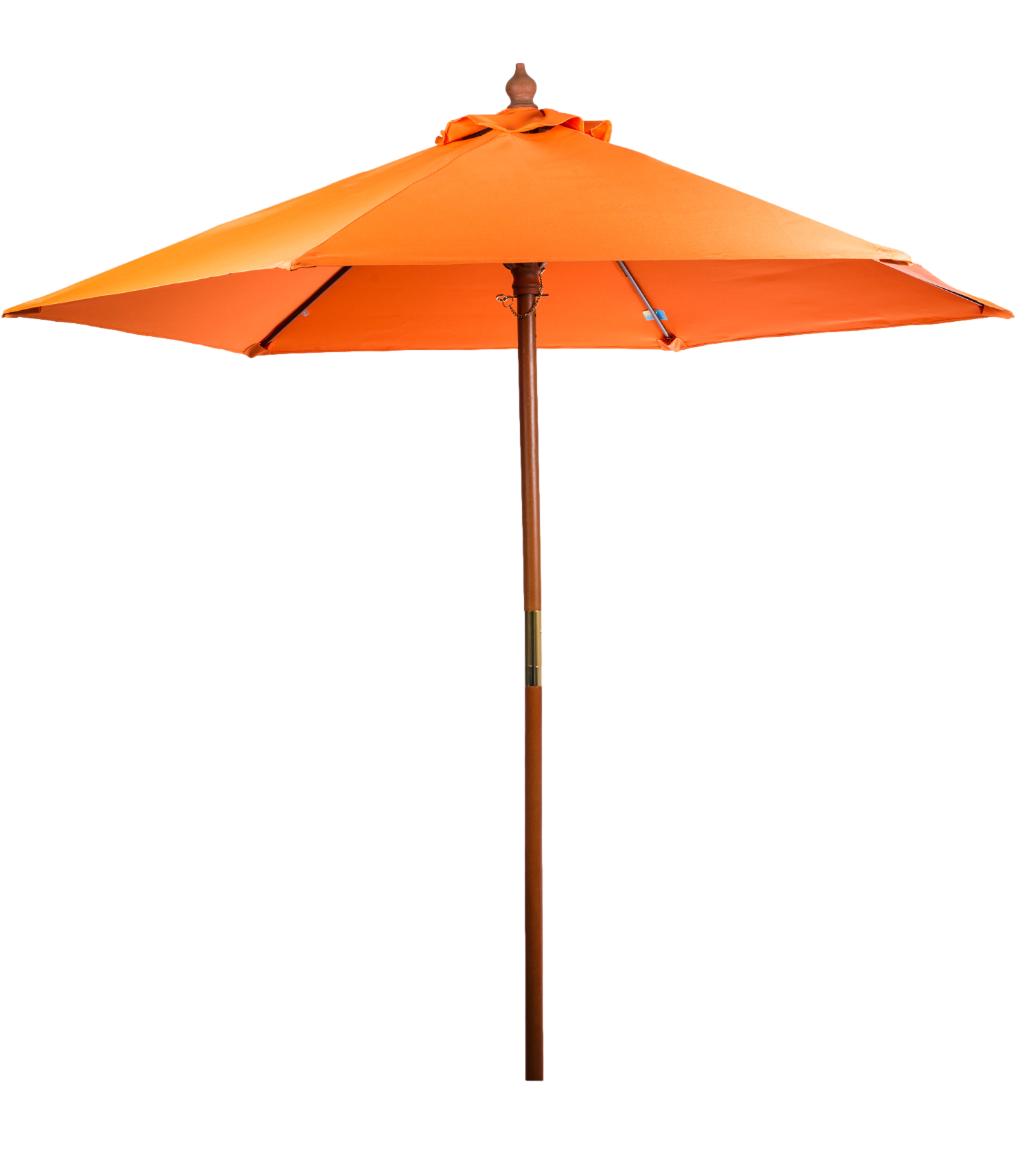 7' Wooden Market Umbrella 8
