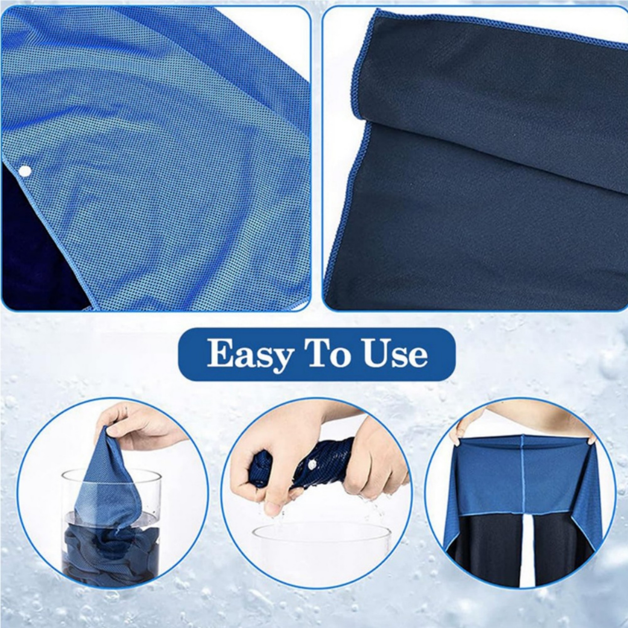 Quick Dry Sports Cooling Sun Protection Poncho Towel 2