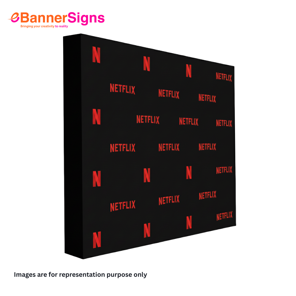 Step & Repeat Fabric Pop Up Straight Display (Graphics + Hardware) 8