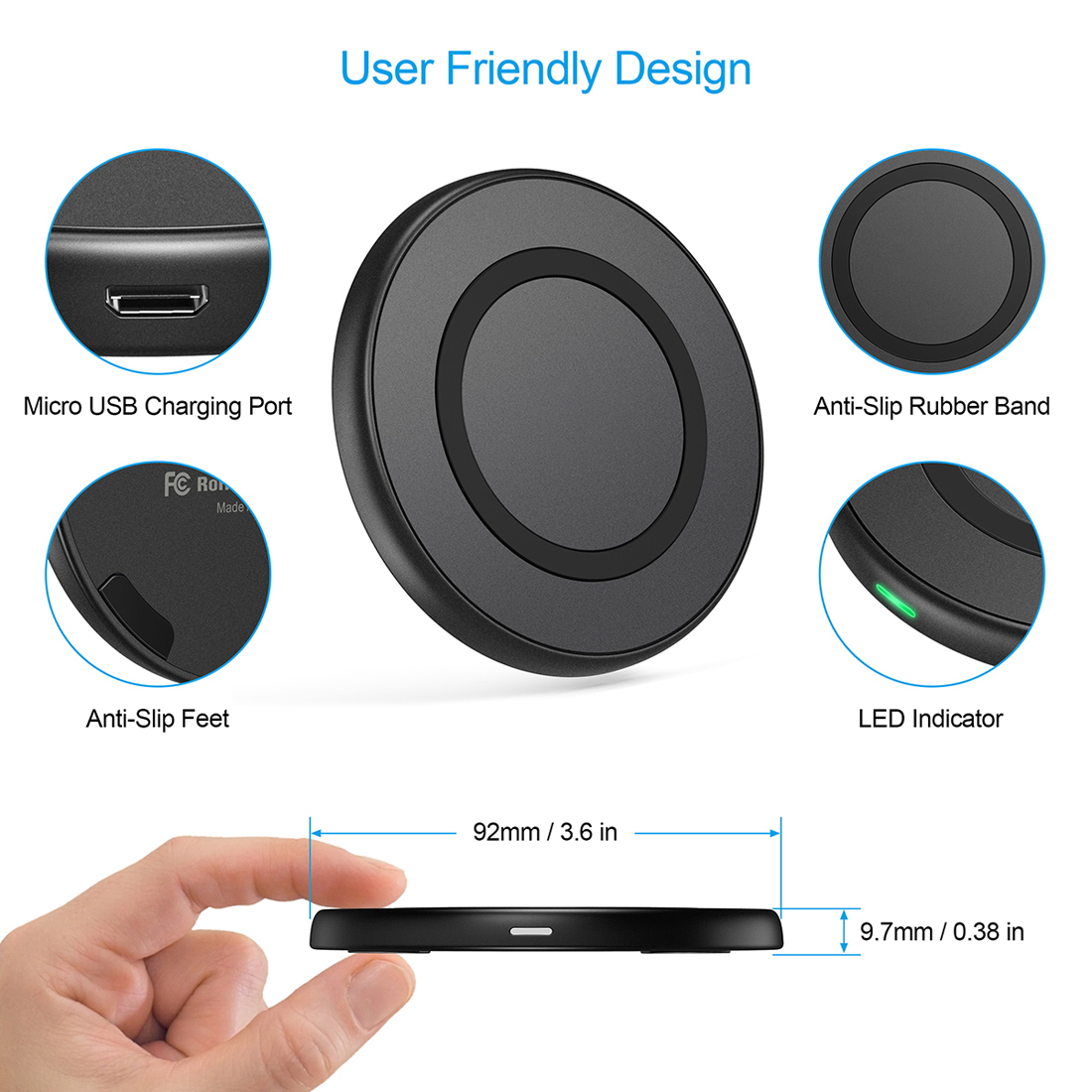 Choetech® 10W Qi Charger 6