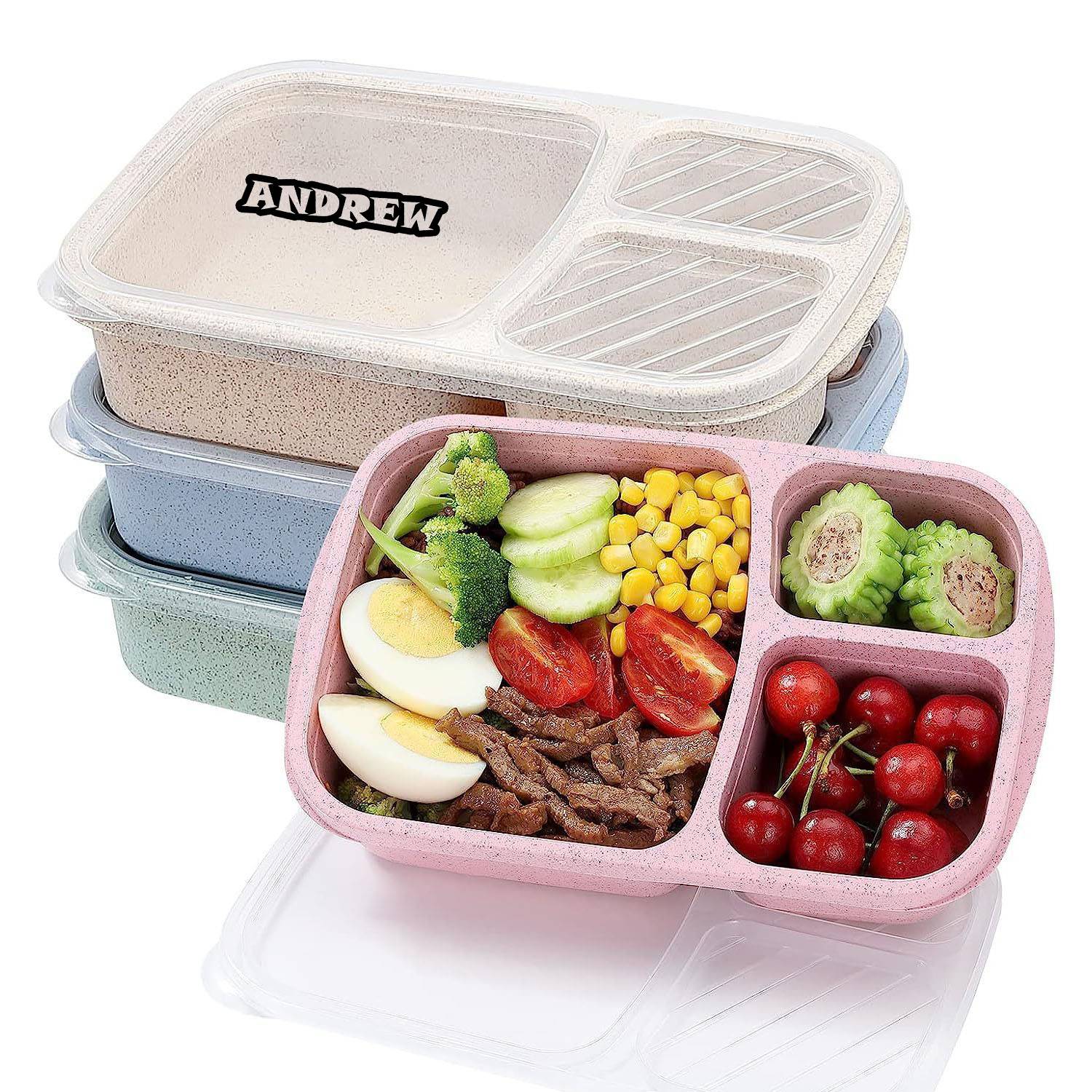 Wheat Straw Compartment lunch Box 10
