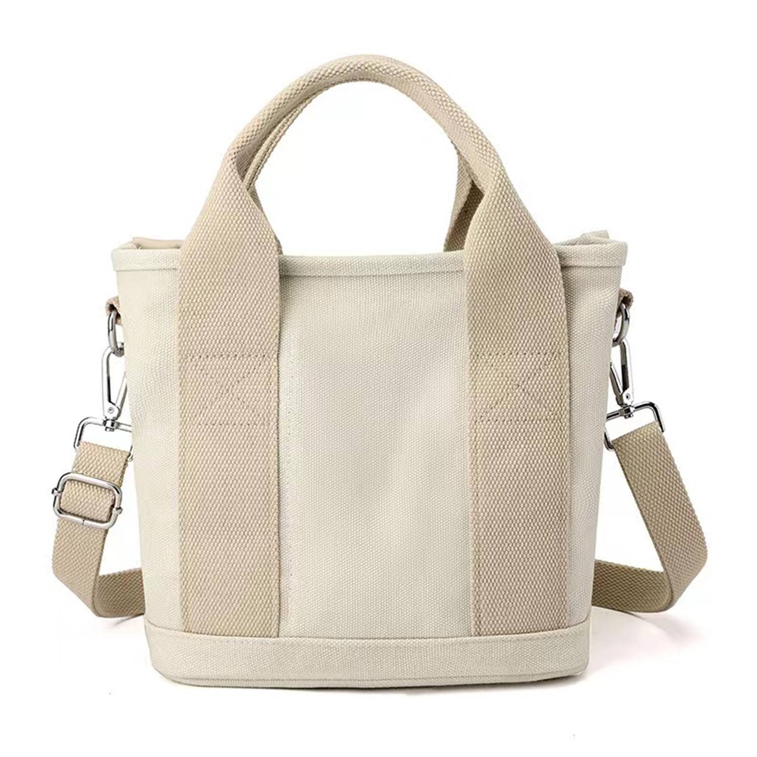 Canvas Crossbody Bag With Zipper 1