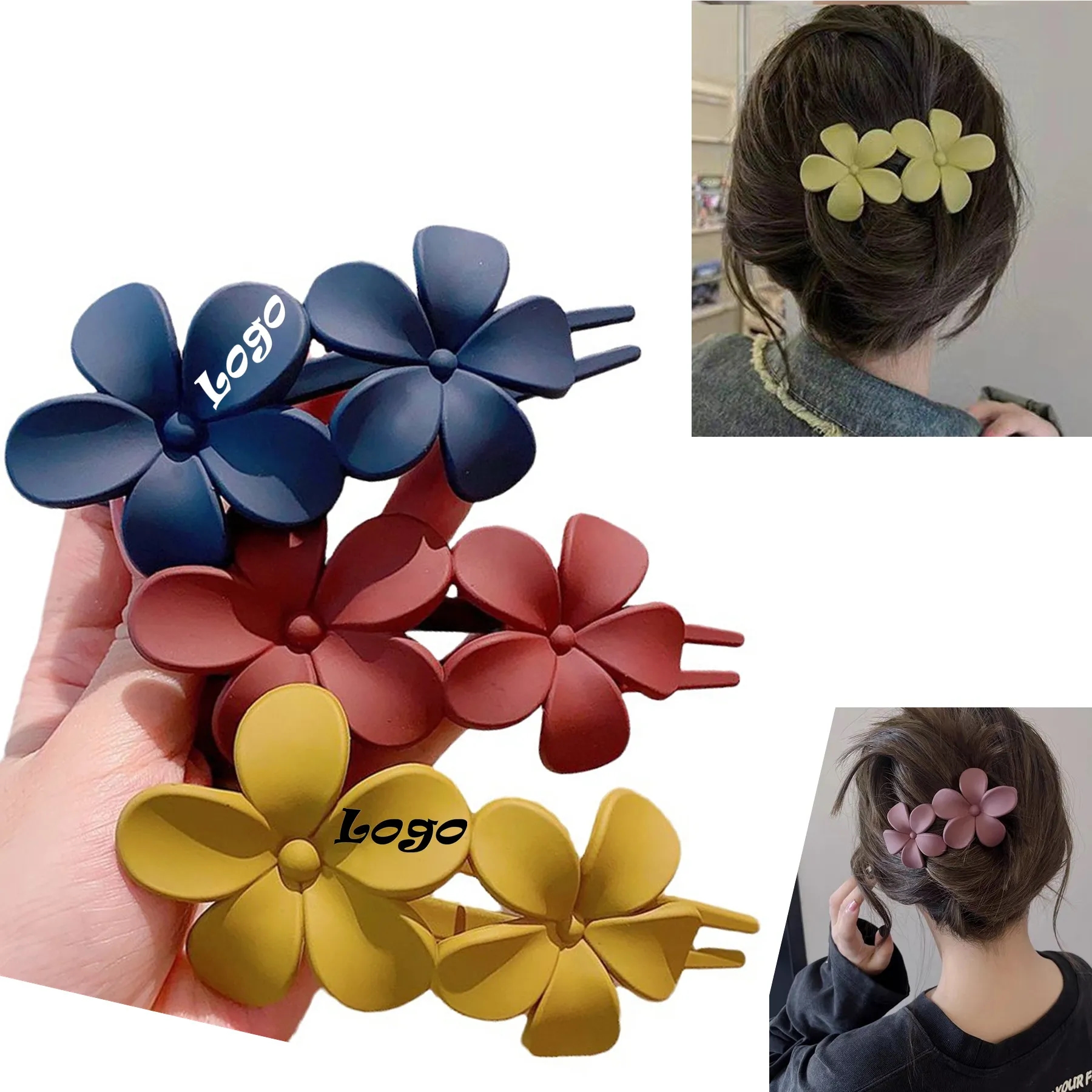 Flower Claw Clips 4