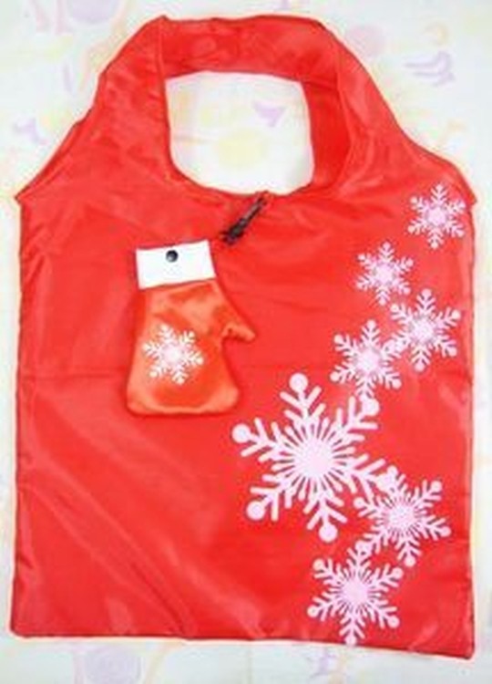 Snowflake Folded Reusable Compact Shopping Bag 1