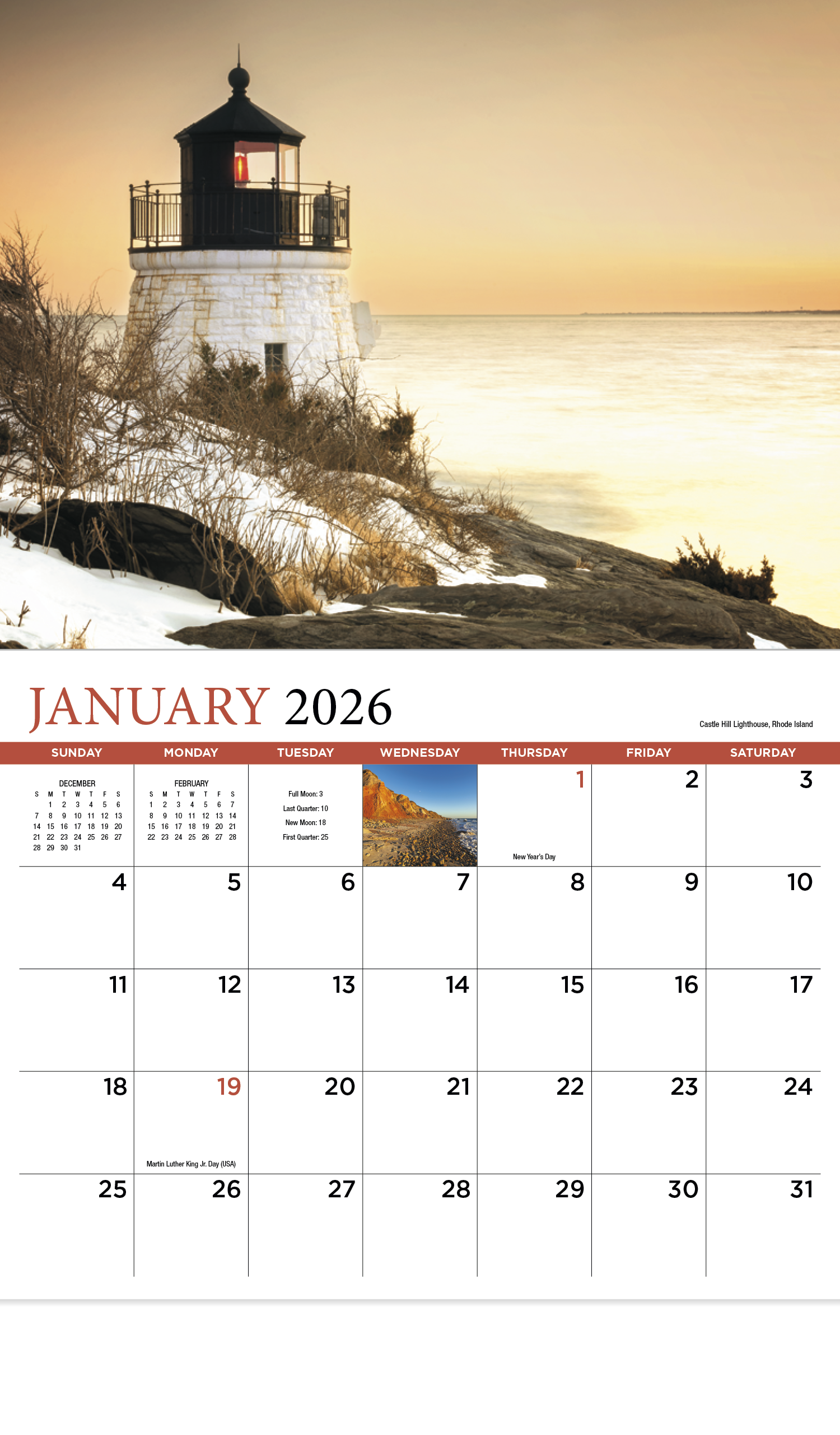 HotLine® Products New England Appointment Calendar - Stapled 5