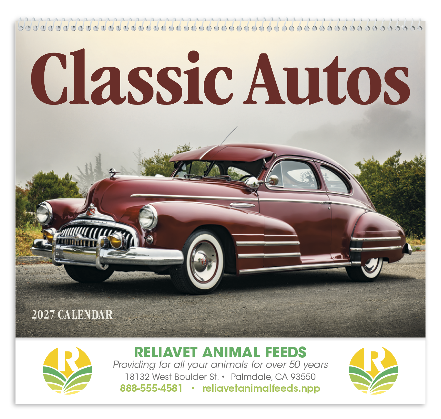 Good Value™ Classic Autos - Spiral Calendar 62
