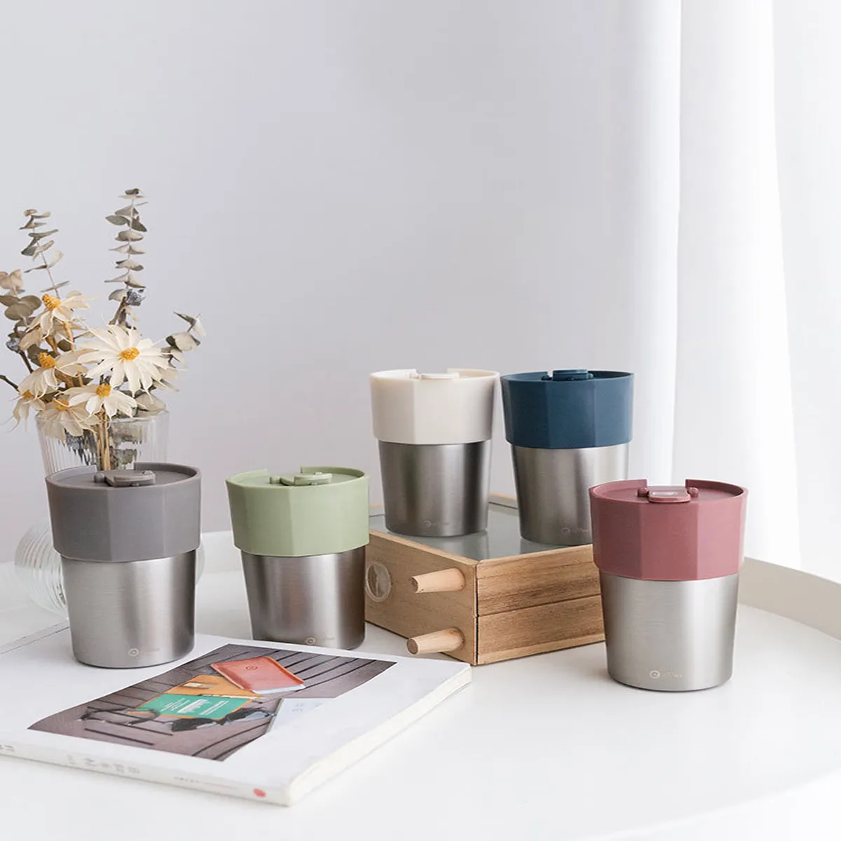 Portable Temperature Retention Double Layer Coffee Mug 3
