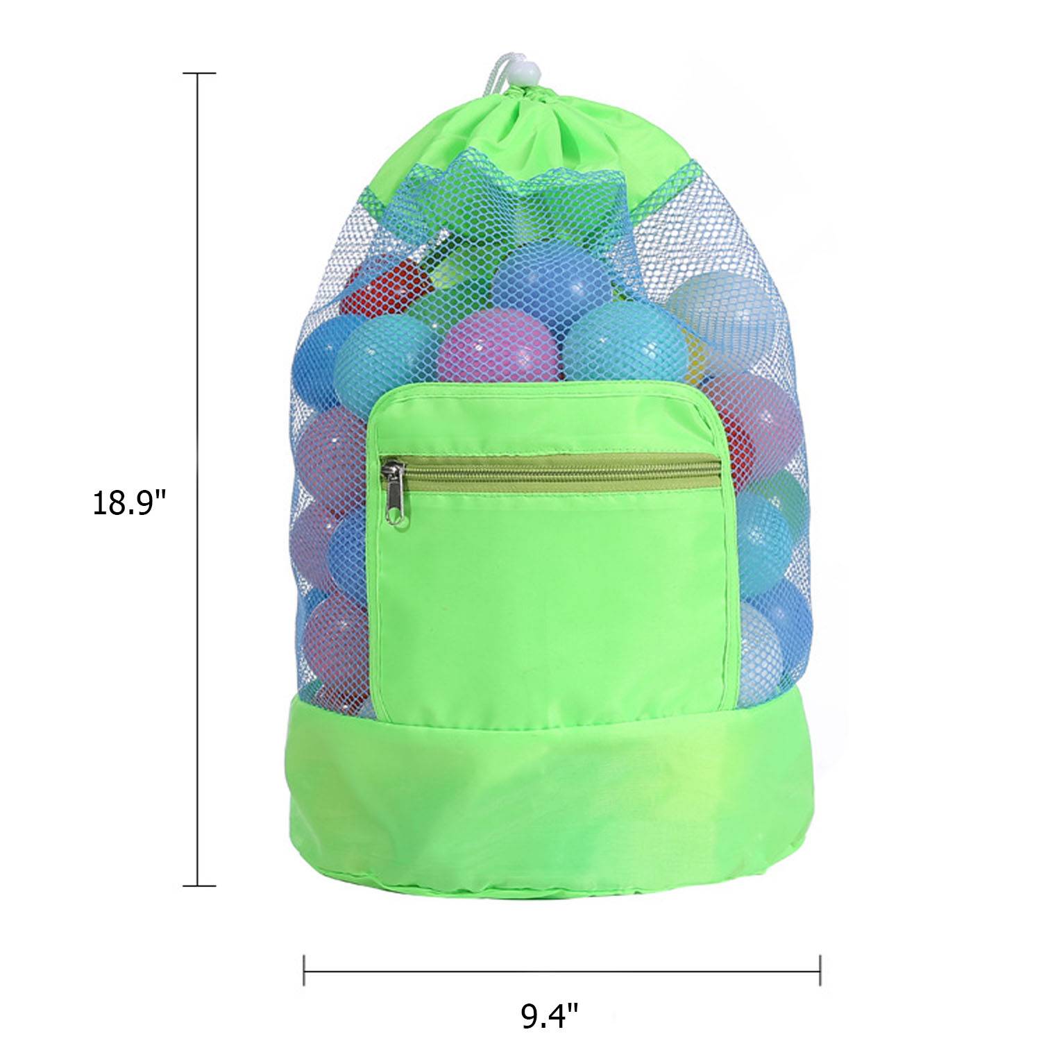 Large Beach Drawstring Backpack 8