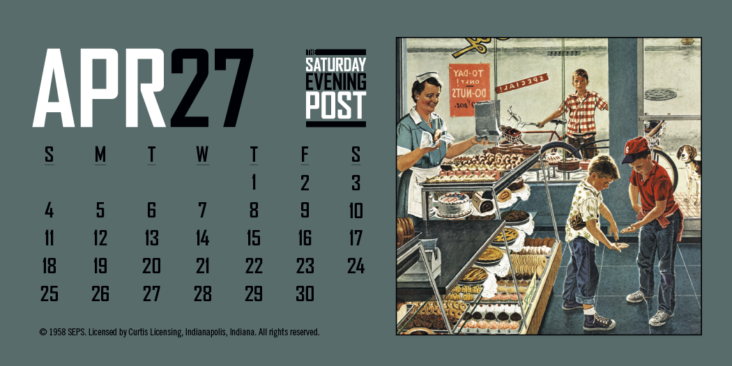 Triumph® Calendars The Saturday Evening Post Desk Calendar 47