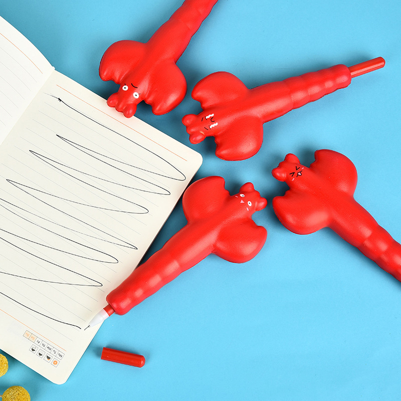 2 in 1 Lobster Ball Pen and Squeeze Toy 1