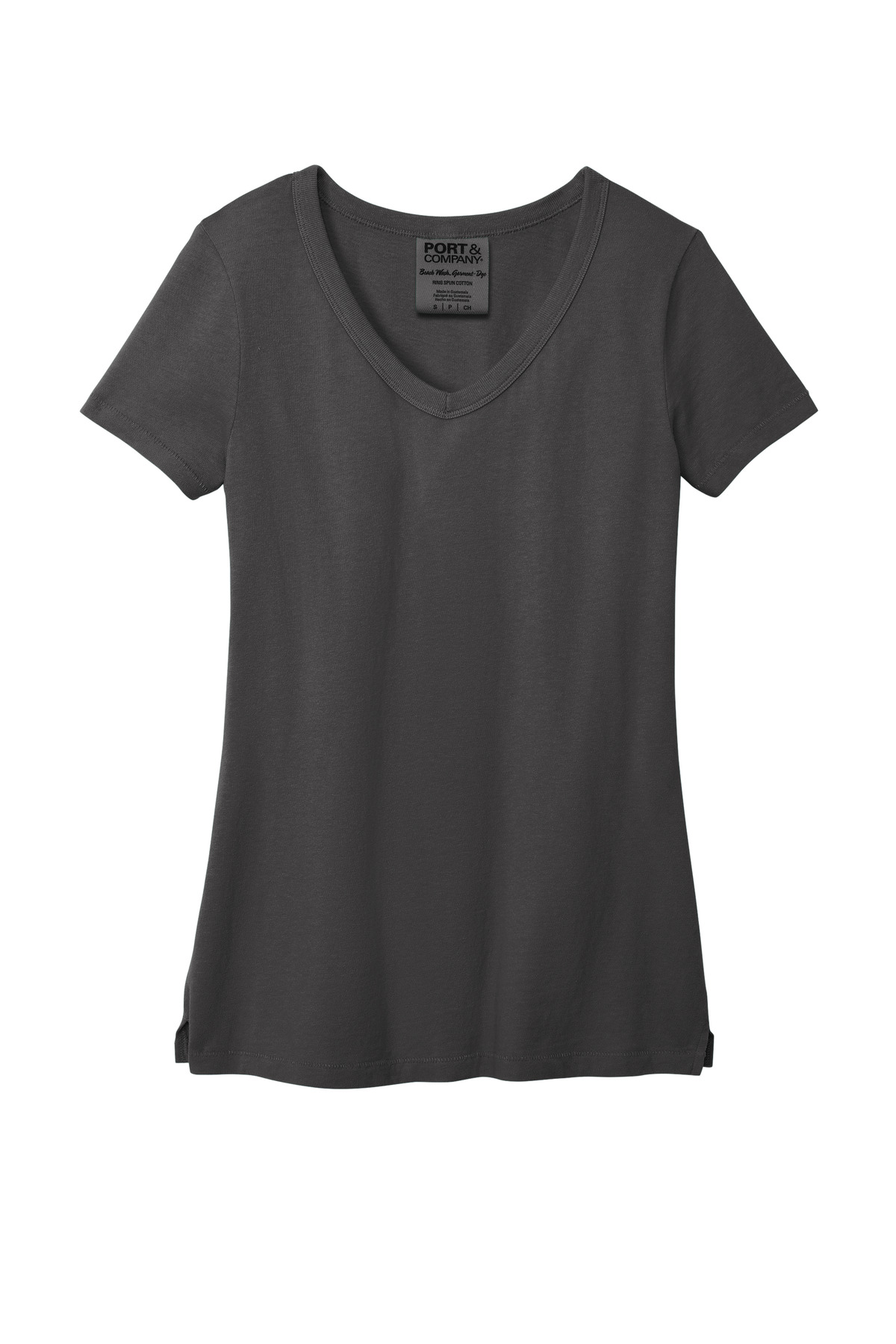 Port & Co Women's Beach Wash Garment-Dyed V-Neck Tee LPC099V 14