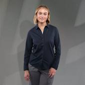 TATRA Eco Long Sleeve Knit Button Up Shirt-Women's 108