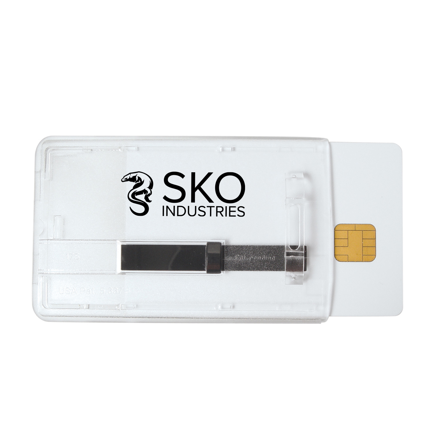 2.45" W x 4.18" H - Vertical Rigid Card Holder (1 Color Imprint) 1