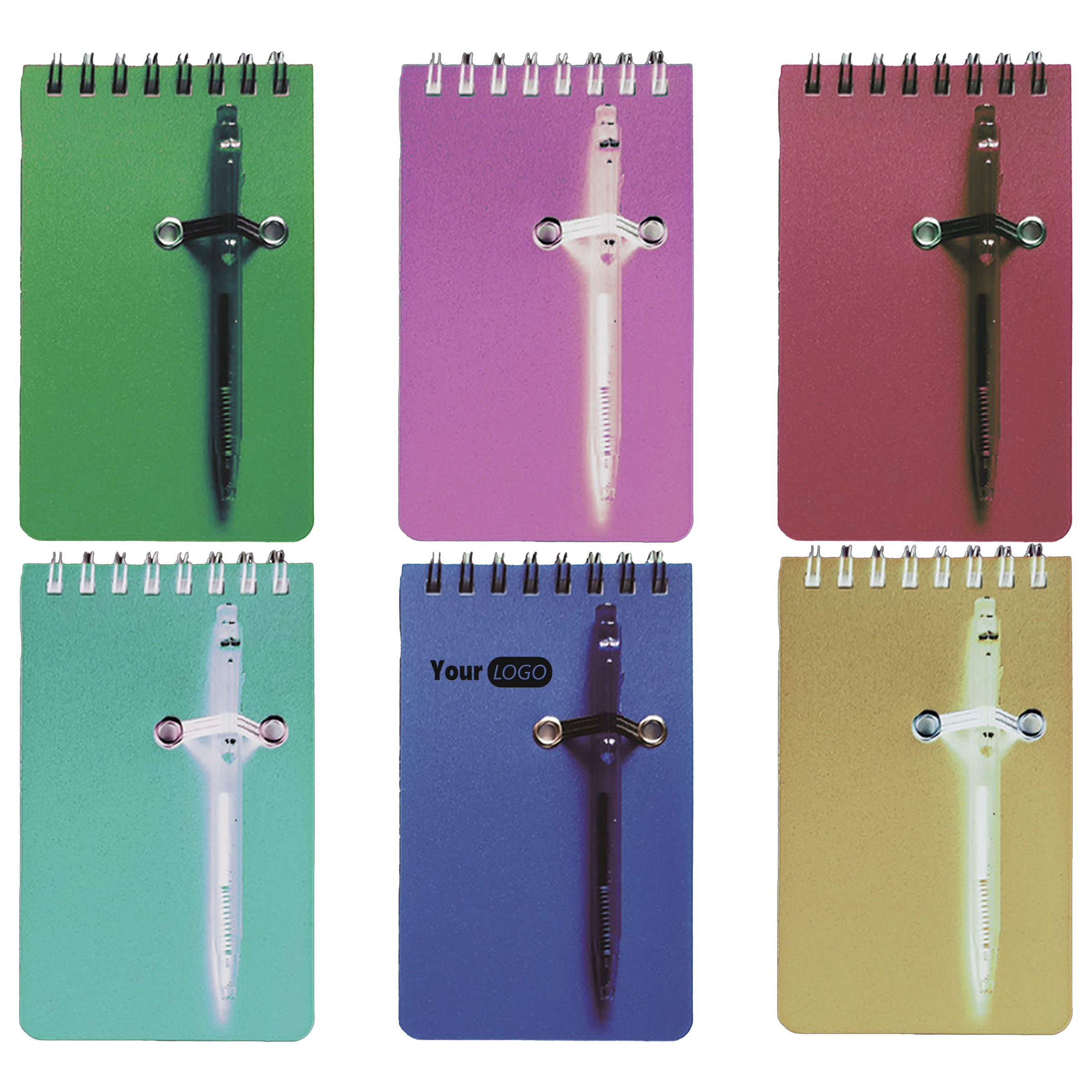 Paper Colorful Spiral Notebook With Custom Logo 3