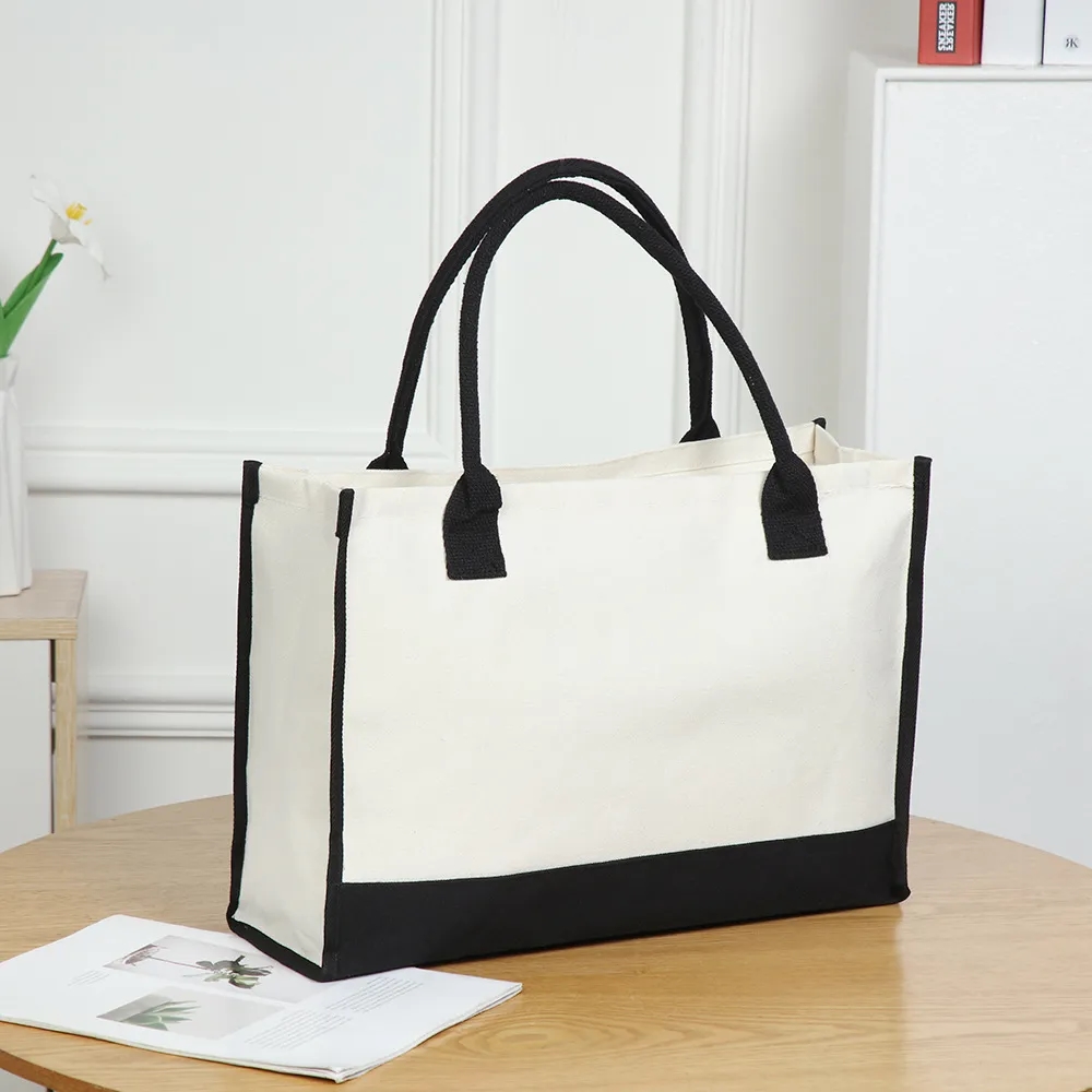 Jute Beach Tote Bag, custom tote bag with logo imprint 5