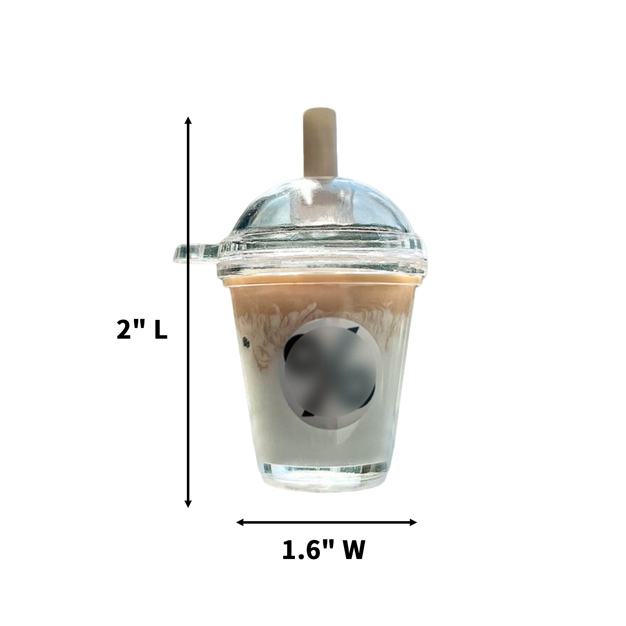 Mini Acrylic Iced Americano Coffee Keychain Magnet 6