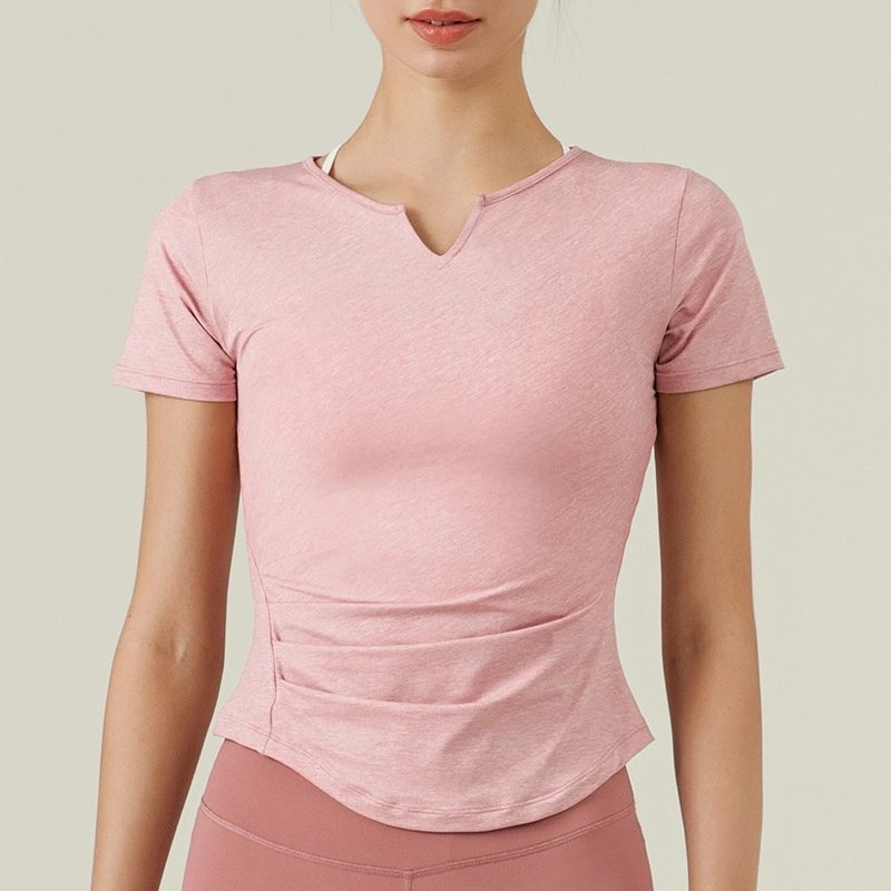 Sport Fitness Workout Quick Dry Yoga Running T-Shirt -Women 4
