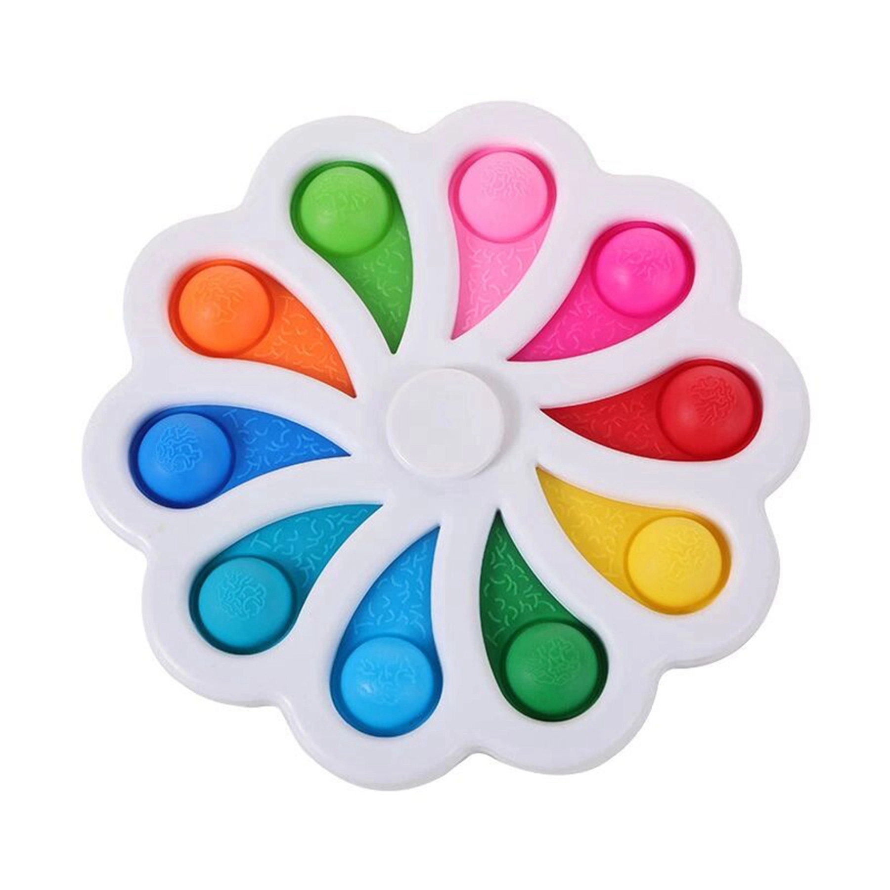 Colorful Fidget Spinner Push Pop Bubble Toy 4