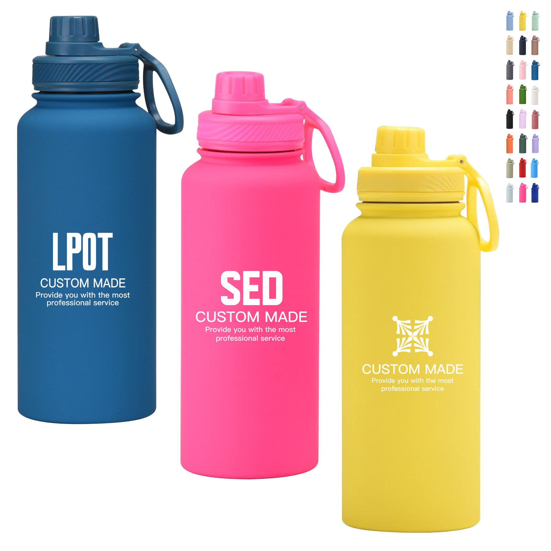 34Oz. Stainless Steel Sports Vacuum Water Bottle 17