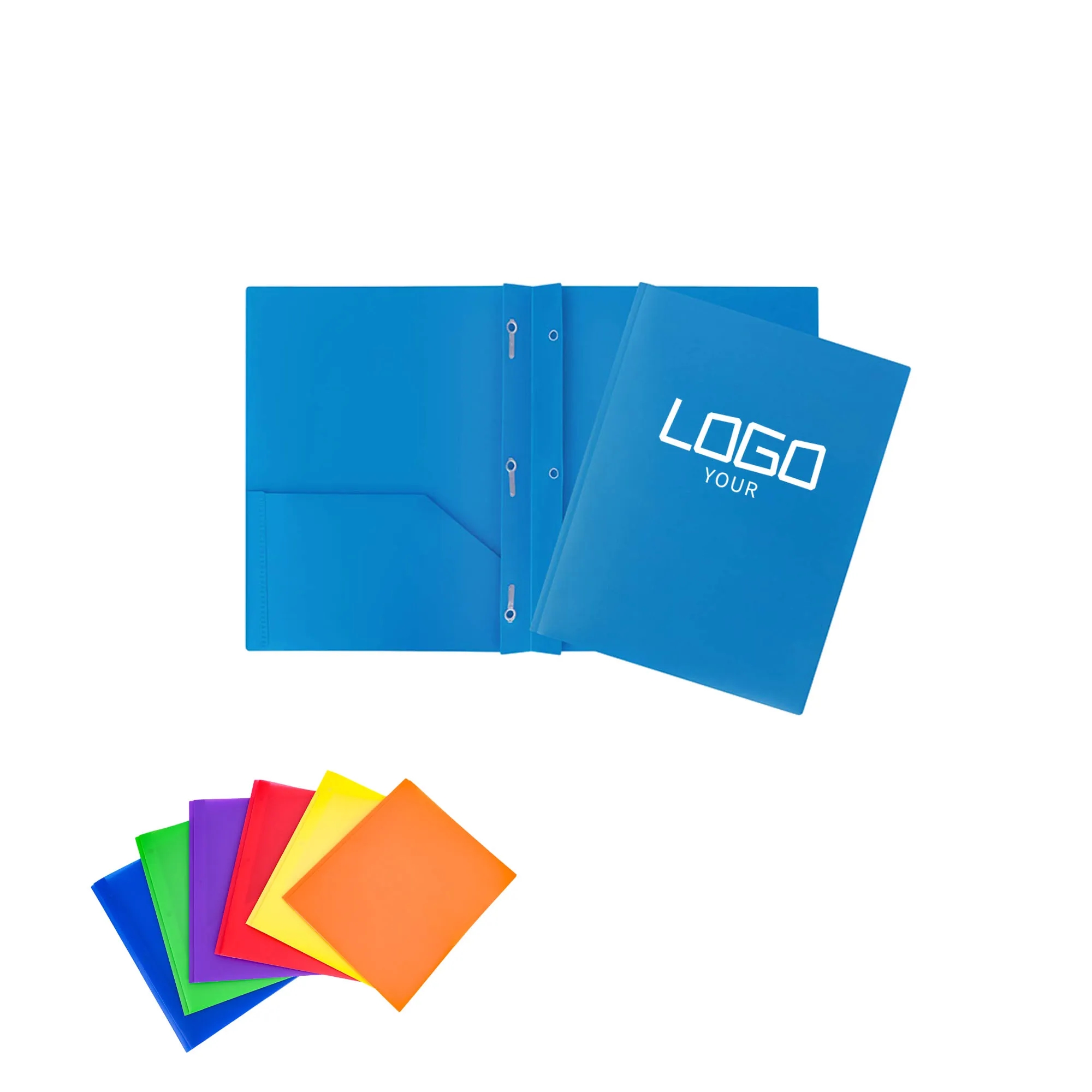 Heavy Duty Plastic Folders with Two  Pockets 4