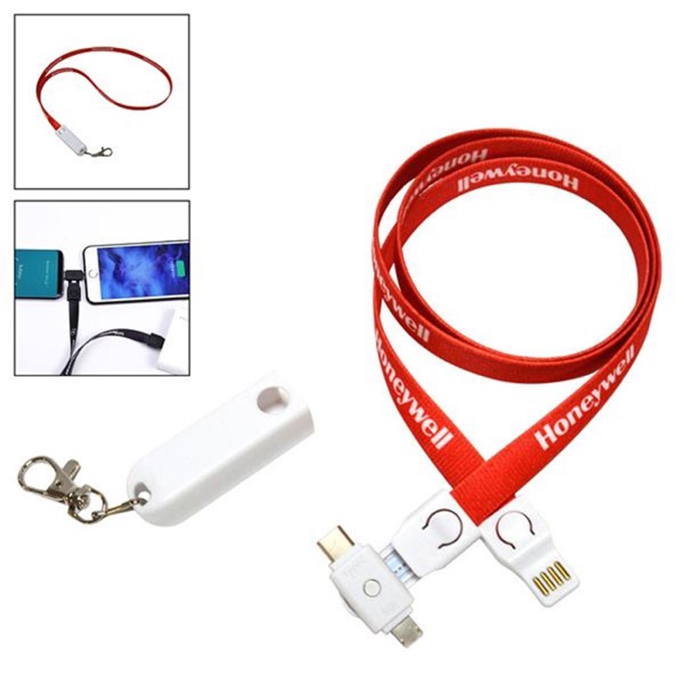 3 In 1 Usb Charging Cable Lanyard