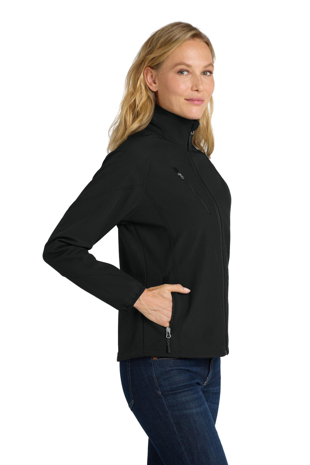 Port Authority Women's Textured Soft Shell Jacket. L705 8