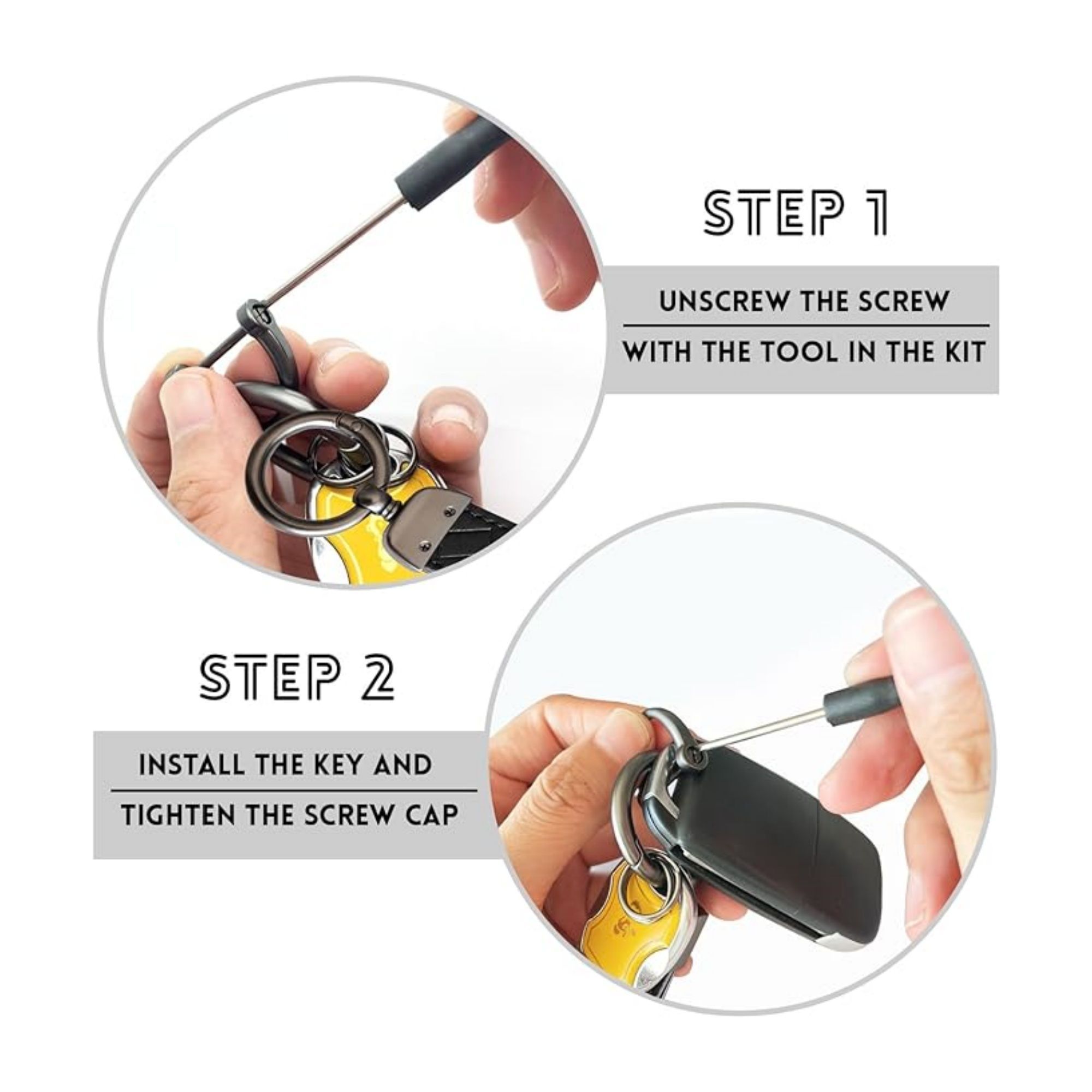 360 Degree Rotating Keychain 3