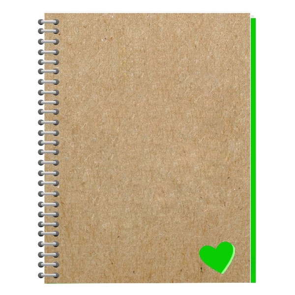 Recycled Die Cut Heart Notebook 1