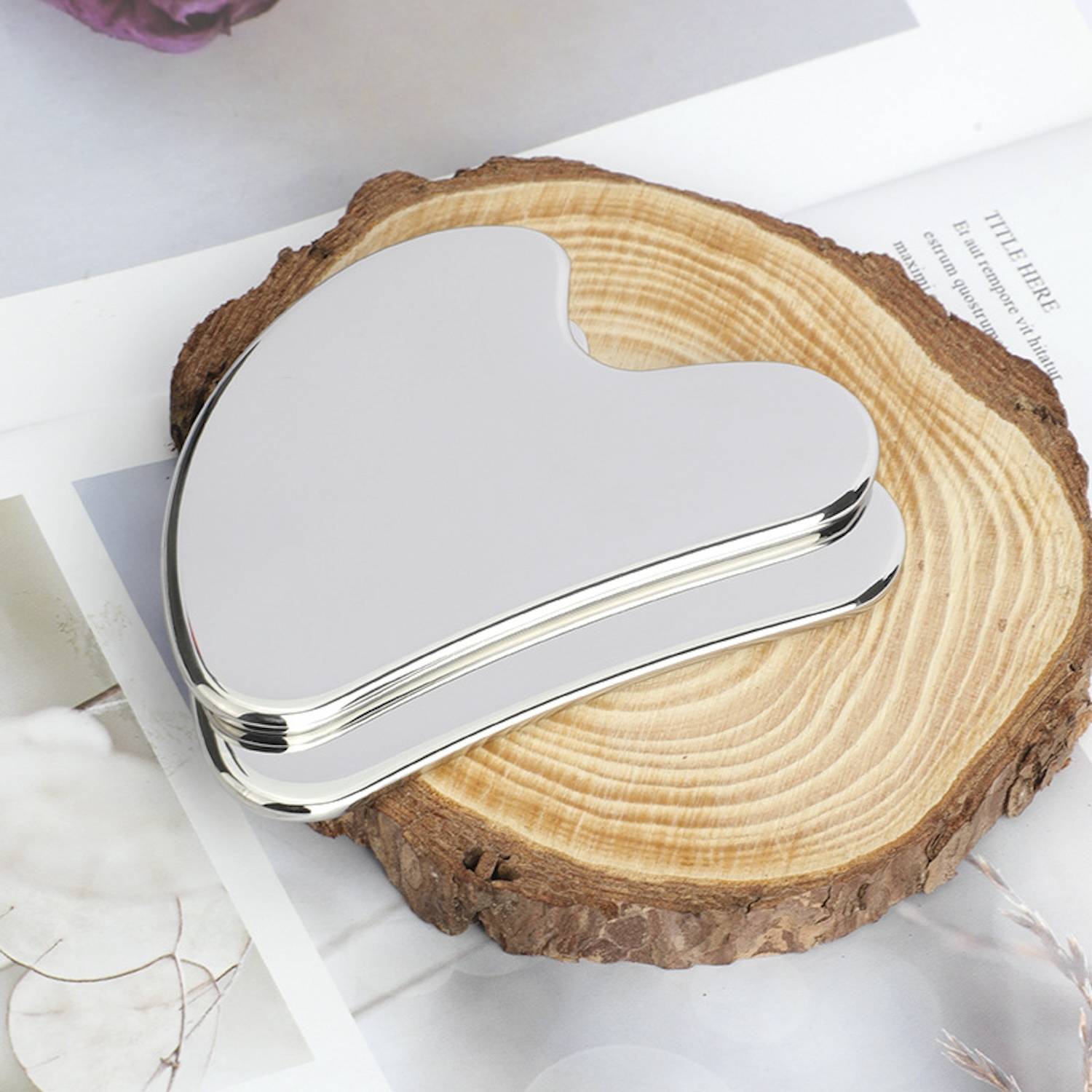 Heart-shaped Stainless Steel Massage Board 5