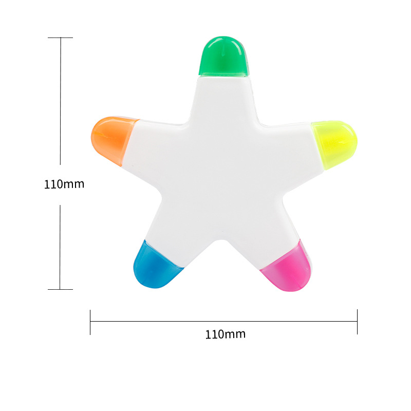 Star Shape Five-Color Highlighter 2
