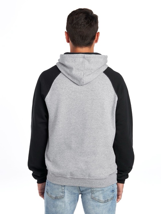 JERZEES NuBlend® Unisex Color-Block Raglan Hooded Sweatshirt, custom hoodie or sweatshirt with logo imprint 5