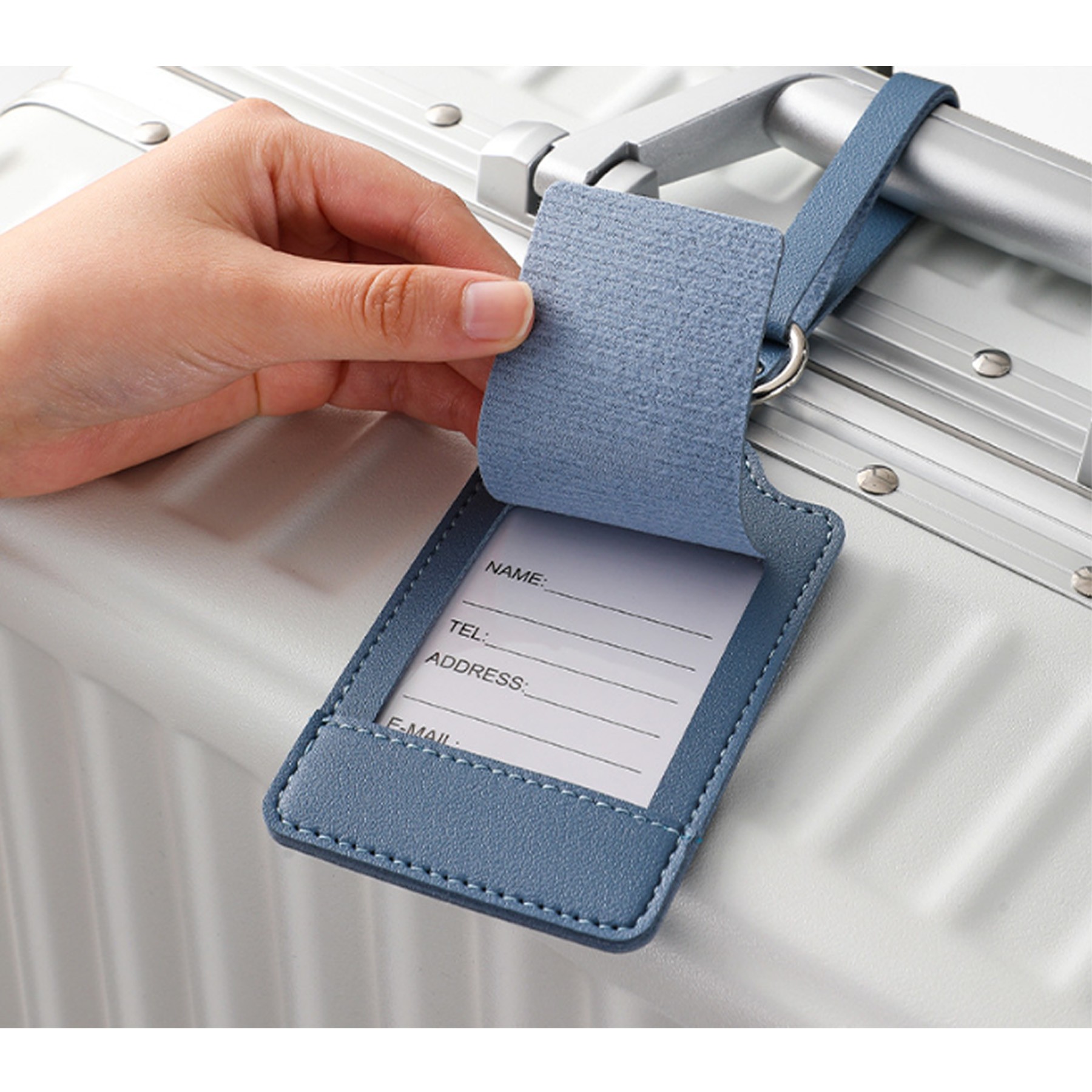 Classic Business Leather Luggage Tags 5